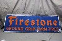 1955 Firestone Farm Tires Steel Sign
