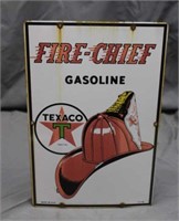 Texaco Fire Chief Gasoline Porcelain Gas Pump