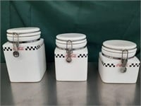 Coca-Cola Flip Top Canisters