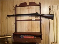 Wall Gun Rack, Percussion Dbl Barrel, Cleaning