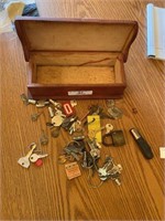 Wood Box of Miscellaneous