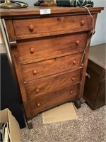 5 Drawer Antique Chest