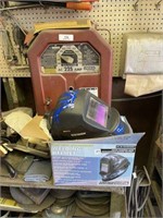 225Amp Lincoln Welder w/New Welding Helmet, Cables