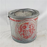 Vintage Old Pal Galvanized Bait Bucket