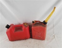 Lot Of 2 Plastic Gas Containers