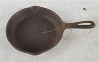 Vtg. Small Unmarked No.3 Cast Iron Skillet Usa