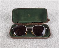 Pair Of Vintage Sunglasses In Case