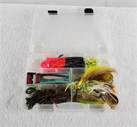 Small Plastic Tacklebox W/ Various New Lures