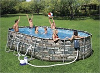 New Bestway Power Steel Comfort Jet Swimming Pool