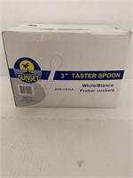 New White 3in taster spoons