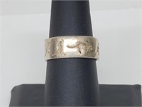 .925 Sterling Silver Kangaroo Band