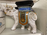 Ceramic elephant stand