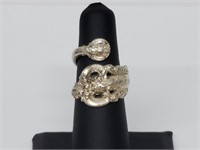 .925 Sterling Silver Adjustable Spoon Ring