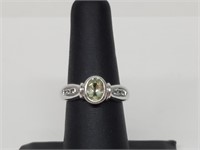 .925 Sterling Silver Peridot Ring