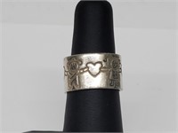 .925 Sterling Silver Save the Children Band