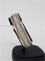 .925 Sterling Silver Braided Cuff Bracelet