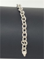 .925 Sterling Silver Rope Bracelet