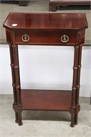 WOODEN HALL TABLE WITH DRAWER 20"X11"X29"