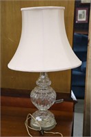 HAND CUT LED CRYSTAL TABLE LAMP 32"