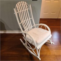 White Chic Bentwood Rocking Chair