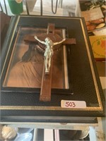 bibles and cross