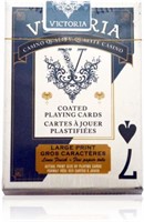 (2) Victoria Standard Index Poker Playing Cards