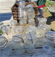 13 - Glass Top Canning Jars
