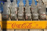 Wood Coke Crate Full Grapette Bottles