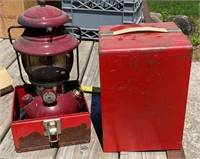 Red Coleman Lantern w/ Carrying Case