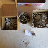 Nuts and Bolts and White Roofing Screws
