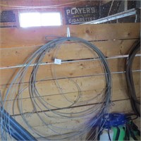 Steel Cable and Roll of Barbed Wire