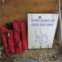Comfort Reclining Chair (new), 4 Chairs in a Bag