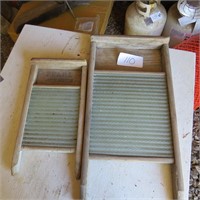 2 Washboards with Glass Inserts