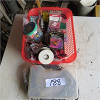 Basket of wiring and elec. parts