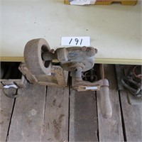 Vintage bench hand grinder