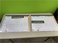 2 desk calendars - good until December 2021