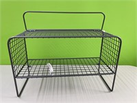 Kitchen/bath metal shelf - can hang or sit -