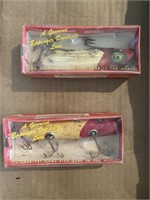 Vintage Eppinger Dardevle fishing lures