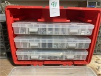 Three tray Storage Box and Contents