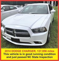 2014 DODGE CHARGER, 137,956 miles