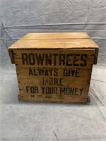 Vintage Rowntrees Advertising Crate