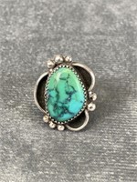 Vintage Navajo Turqouise & Sterling Silver Ring