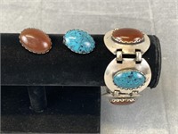 South West Hinge Bracelet & Earrings