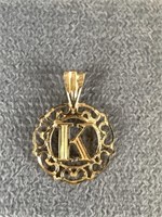 10K Gold Filigree Charm or Pendant