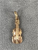 9K Gold Violin Cello Charm