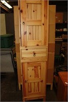 Pine 2 Piece Modular Cabinet 17 x 14 x 76H