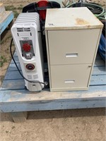 OIL HEATER, FILING CABINET , FRONT FACING CAR SEAT