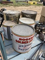 QUANTITY OF SYRUP TINS
