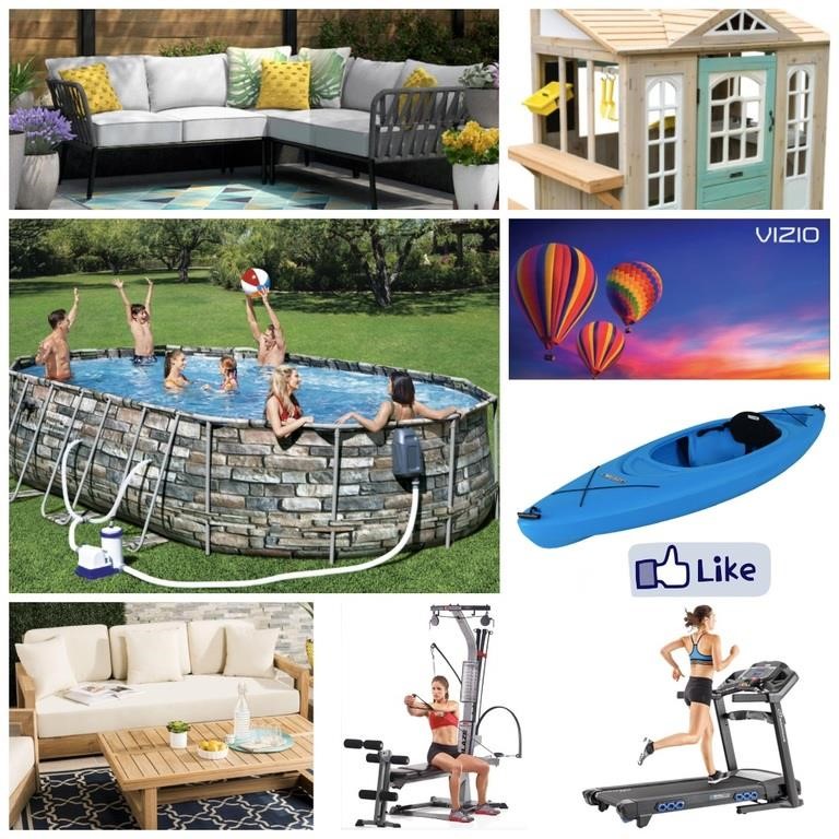 Outdoor Patio, Furniture, Golf & Exercise Equipment Auction