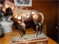 Brass staute horse